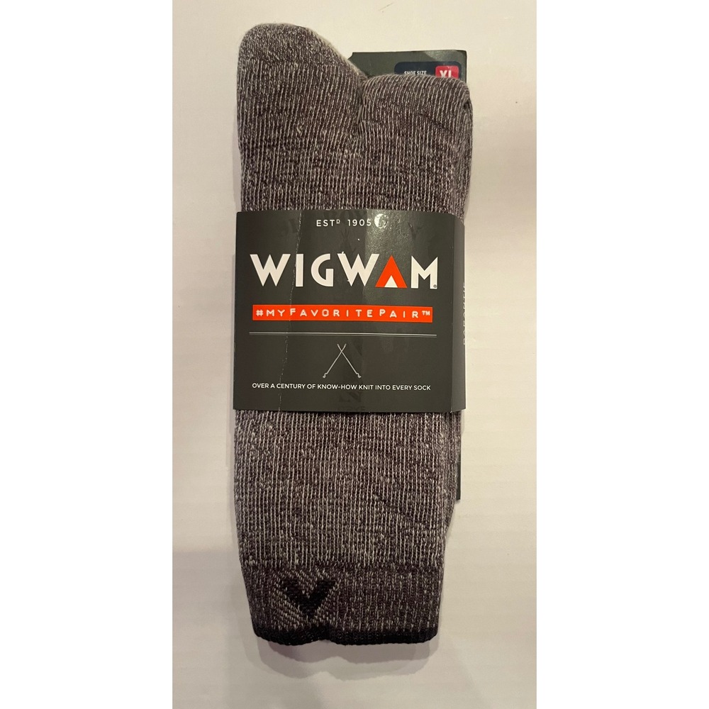 Wigwam Comfort Hiker Socks Merino Wool Gray Size XL 12-15